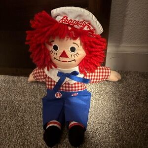 Raggedy Ann doll, antique Paddington stuffed